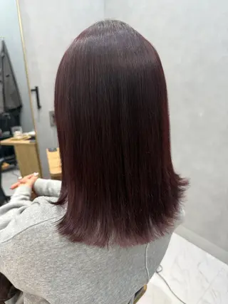 ミディアム カラー 透明感カラー/パーマ 🌀アオノのヘアスタイル