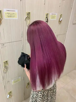 ミディアム カラー 暖色/ブリーチカラー 🎀 M i k uのヘアスタイル