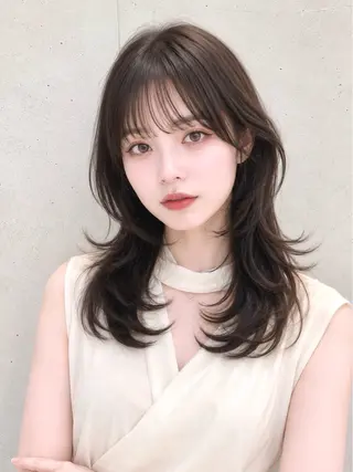 ミディアム PULSE ASAHIのヘアスタイル