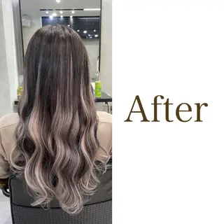 ロング カラー ヘアアレンジ FAAM Tsuneのヘアスタイル