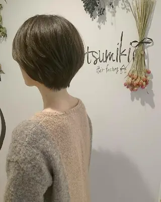 ショート カラー 30.40代大人 ショート✨️井上雄輝のヘアスタイル