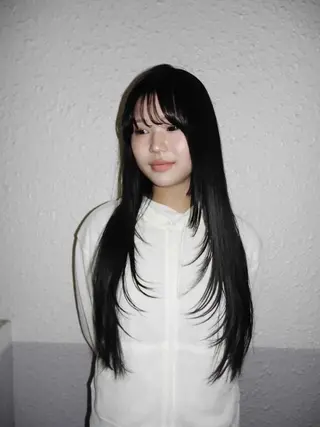 ロング 小林 遥のヘアスタイル