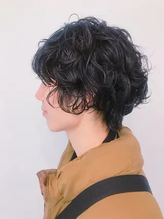 パーマ 💓パーマ，💗 レイヤーカットのヘアスタイル