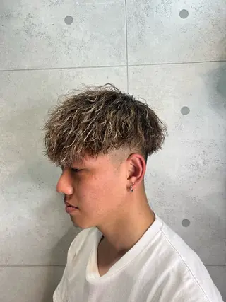 カラー パーマ メンズ 角田 瀬名のヘアスタイル