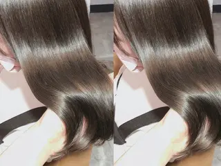 ミディアム 🫧小顔顔周りカット レイヤー/縮毛/白倉のヘアスタイル