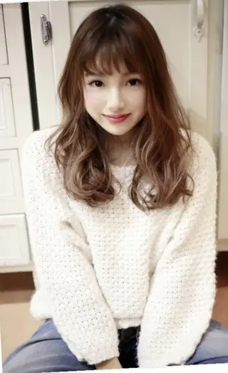ロング 🇰🇷韓国風艶髪✨ 髪質改善 倉岡しおんのヘアスタイル