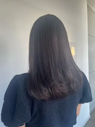 ミディアム おせ ちさとのヘアスタイル