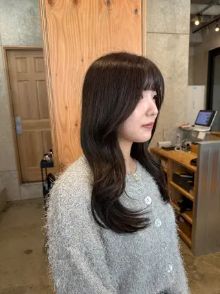 ロング カラー ヘアアレンジ REONA🪽✨薬院 レイヤーカット🫧のヘアスタイル