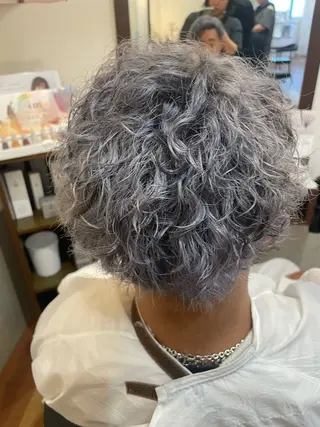 カラー パーマ メンズ 浅香山✨美髪✨ やまもとあきこのヘアスタイル