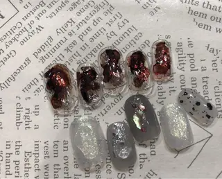 ネイル パラあり！フィルイン 美フォルムのネイルデザイン