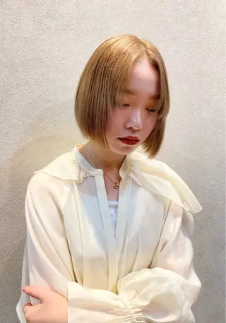 ショート カラー 似合わせカット/ パーマ/藤田和樹のヘアスタイル