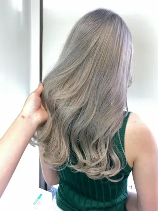 ミディアム カラー ブリーチカラー🫧 森　凪沙のヘアスタイル