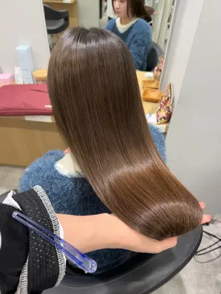 ロング カラー 巻ける髪質改善🫧ハ イライト/永田汰伊智のヘアスタイル