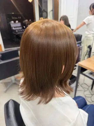 ミディアム カラー ヘアアレンジ ゆめか🦋 /似合わせカラー💖のヘアスタイル