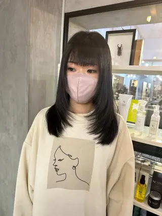 セミロング 髪質改善/美髪矯正 🪼土屋そーたのヘアスタイル