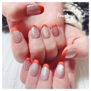 ミディアム ネイル 🐾enen style 🐾のネイルデザイン