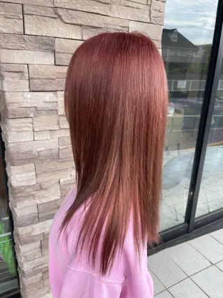 ロング カラー 檜皮 夢子のヘアスタイル