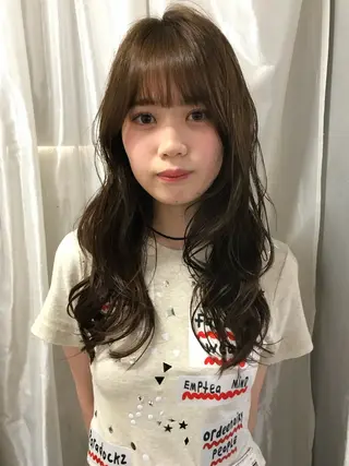 ミディアム カラー 赤み消しカラー/ ナチュラル/トモキのヘアスタイル