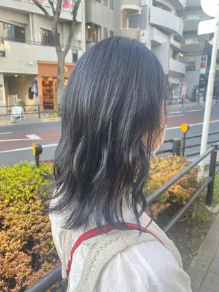 ミディアム カラー ヘアアレンジ TSUNA 🌙 Lim 五反田のマツエク・マツパデザイン