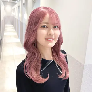 ミディアム カラー 🩵ブリーチカラー MIORI🩵のヘアスタイル