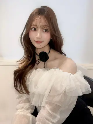 カラー うる艶かわいい🫧 夏の透明感🍨のヘアスタイル