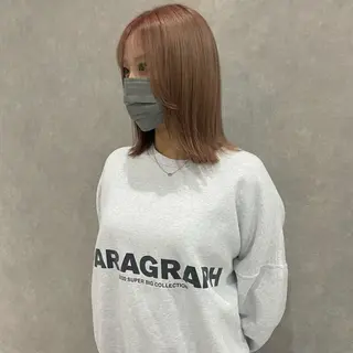 ミディアム カラー はちすか るかのヘアスタイル