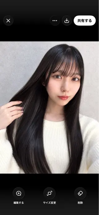 ロング 高橋駿太/髪質改善/ 表参道/カットモデルのヘアスタイル