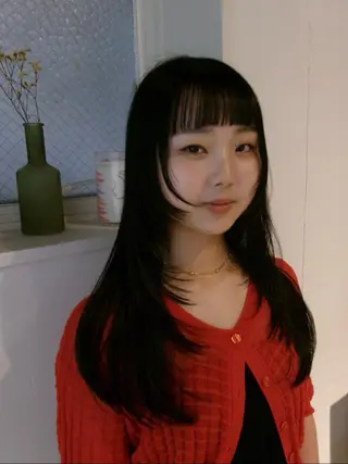 セミロング 福島kico ナカウチのヘアスタイル