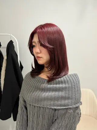 ミディアム カラー piLLon/ RYUKAのヘアスタイル