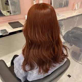 セミロング カラー ヘアアレンジ ピンク・ベージュ🩰 カラー🫧とらのヘアスタイル