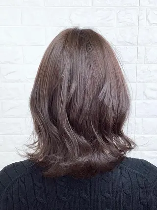 ミディアム カラー 髪質改善縮毛矯正 美容師✂️山崎竜二のヘアスタイル