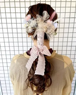 ロング ヘアアレンジ はやしほのか｜ マンツーマン美容師のヘアスタイル
