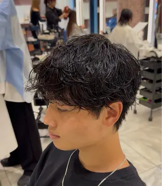 ショート パーマ メンズ 🐉メンズ特化 銀座/Ren🍜のヘアスタイル
