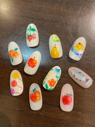 ミディアム ネイル 代々木 GINGERNAILのネイルデザイン