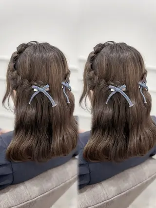 ミディアム ヘアアレンジ 徳倉 碧葉のヘアスタイル