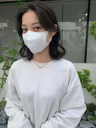 ミディアム カラー ♡田口 結彩♡のヘアスタイル