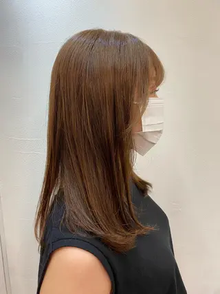 セミロング 小顔カット 🌿リョウカのヘアスタイル