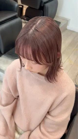 ミディアム カラー メンズ 代表🎀 ふわモテ愛 され髪🩷yumiのヘアスタイル