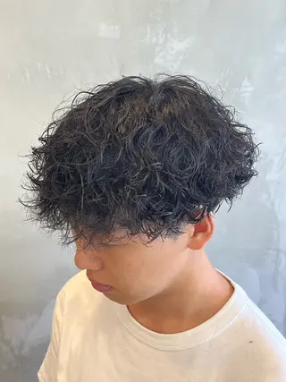 ショート パーマ メンズ 山下和輝/fifth メンズパーマのヘアスタイル