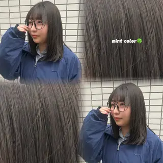 ミディアム カラー 艶カラー/ レイヤー /髪質改善｜YUIのヘアスタイル