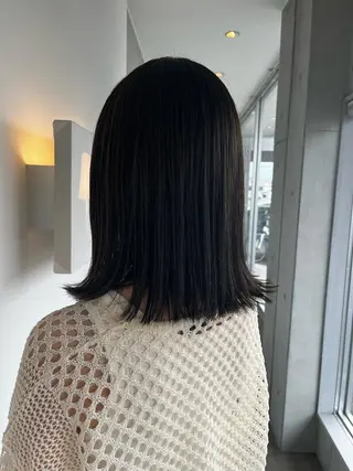 ミディアム おせ ちさとのヘアスタイル