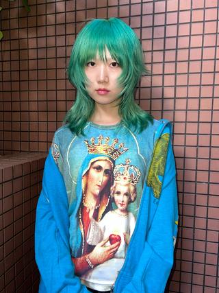 ミディアム カラー 圧倒的デザイン力 店長🎨RENAのヘアスタイル