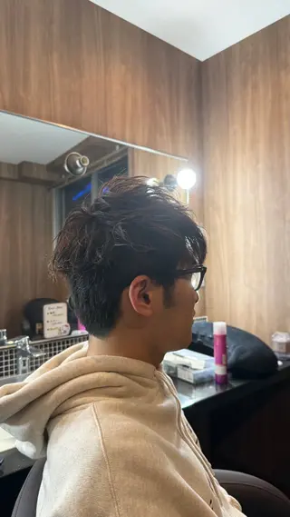 メンズ 髪質改善カラー メテオ 晟之介のヘアスタイル