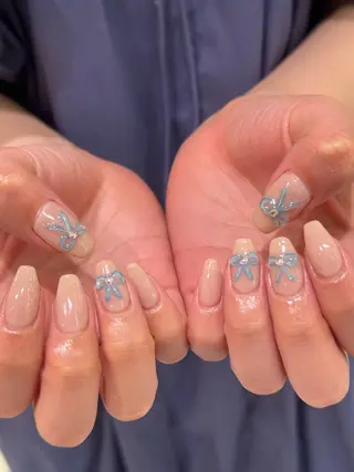 ネイル なぽ ❤︎長さだし / 韓国nailのネイルデザイン