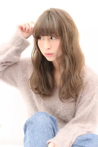 セミロング YOFAhair芦屋 峰★カラーリストのヘアスタイル