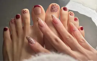 ネイル Aura  Nail 長さだし/パラジェルのネイルデザイン