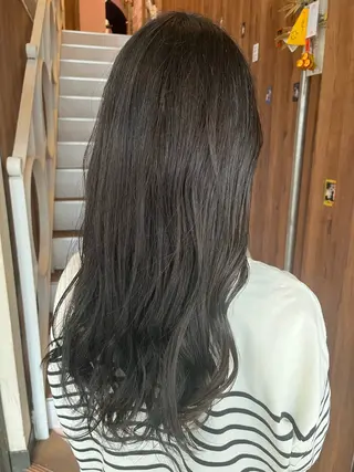 ロング カラー パーマ ヘアアレンジ 【暗め透明感カラー】 【インナー】小島良太のヘアスタイル