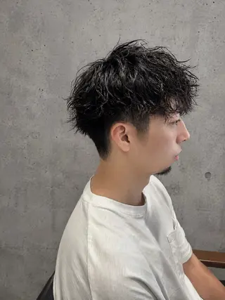 ミディアム パーマ quill クイル　ツボイタクマのヘアスタイル