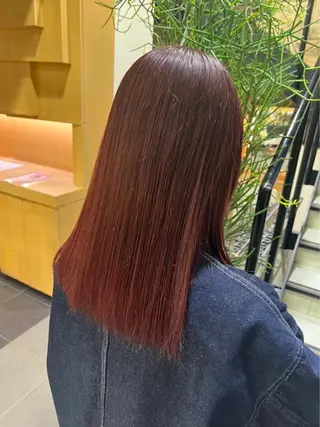 セミロング カラー マツエク・マツパ レイヤーカット メンズカット坂本翔のヘアスタイル