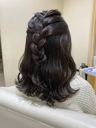 セミロング カラー パーマ/髪質改善 【榎本千夏】のヘアスタイル